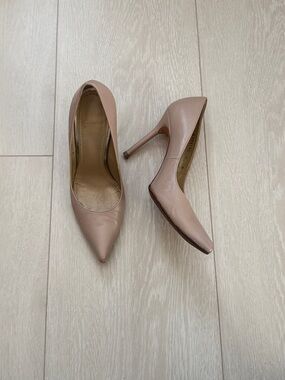 Stuart Weitzman Pointed-Toe Stiletto Pumps in Blush